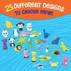 image:imagePeaceable Kingdom 60 Animal Erasers for Kids  Mini Party Favor Toys for Bulk Classroom Prizes Pinata and Birthday Gift Goodie Bag Stuffers