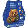 image:imagePeaceable Kingdom BearShaped Puzzle 251 Pieces with 15 Fun Shapes  Large Jigsaw Puzzle Gift for Kids amp Teens Ages 8  Bear