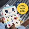 image:imagePeaceable Kingdom Blinkity Bot Light Up Busy Board for Toddlers Montessori Wooden Toy