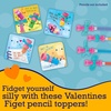 image:imagePeaceable Kingdom Cosmic Space Cootie Catcher Valentines for Kids Set of 28 Educational Classroom Gifts Fun School Exchange Cards with Motivational Sayings and Envelopes Ages 4Fidget Spinner Pencil Toppers