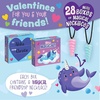 image:imagePeaceable Kingdom Cosmic Space Cootie Catcher Valentines for Kids Set of 28 Educational Classroom Gifts Fun School Exchange Cards with Motivational Sayings and Envelopes Ages 4Magical Friends Unicorn and Narwhal Horn Necklaces