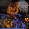 image:imagePeaceable Kingdom Gnome Seek and Find Puzzle 100 Pieces Included Blacklight  Large Jigsaw Puzzle Gift for Kids Ages 6  Gnomes at Night