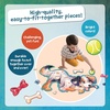 image:imagePeaceable Kingdom Jumbo Dinosaur Floor Puzzle 51 Pieces  Large Jigsaw Puzzle Gift for Toddlers and Kids Ages 5  Shiny DinosaurPuppy