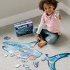image:imagePeaceable Kingdom Jumbo Dinosaur Floor Puzzle 51 Pieces  Large Jigsaw Puzzle Gift for Toddlers and Kids Ages 5  Shiny DinosaurShark