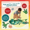 image:imagePeaceable Kingdom Jumbo Dinosaur Floor Puzzle 51 Pieces  Large Jigsaw Puzzle Gift for Toddlers and Kids Ages 5  Shiny DinosaurTRex