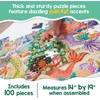 image:imagePeaceable Kingdom Jumbo Mermaid Floor Puzzle 100 Pieces  Large Jigsaw Puzzle Gift for Toddlers and Kids Ages 5  Shimmery Festive Mermaids