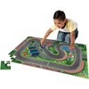 image:imagePeaceable Kingdom Jumbo Racetrack Floor Puzzle Bundle with 3 Wood Cars  Large Jigsaw Gift for Toddlers and Kids Ages 35  Puzzle and Play Race Day
