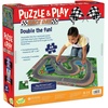 image:imagePeaceable Kingdom Jumbo Racetrack Floor Puzzle Bundle with 3 Wood Cars  Large Jigsaw Gift for Toddlers and Kids Ages 35  Puzzle and Play Race Day