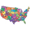 image:imagePeaceable Kingdom Jumbo USA Floor Puzzle 54 Pieces  Large Jigsaw Puzzle Gift for Toddlers and Kids Ages 5  United States of America