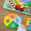 image:imagePeaceable Kingdom Round the Mountain Cooperative Board Game for Kids  Color Matching Train Game with Wooden Pieces No Reading Required Ages 3 24 Players