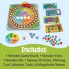 image:imagePeaceable Kingdom Round the Mountain Cooperative Board Game for Kids  Color Matching Train Game with Wooden Pieces No Reading Required Ages 3 24 Players