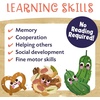 image:imagePeaceable Kingdom Snack Party Pals Cooperative Game  Fun Memory Game for Preschoolers amp Kindergarteners  Ages 4