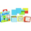 image:imagePeaceable Kingdom Take Along Games Reusable Sticker Tote Portable Activity Set with Static Cling Play Boards and Scenes Mess Free Travel Entertainment Kids Age 3 Four Game Collection