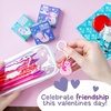 image:imagePeaceable Kingdom Valentines Box for Kids Valentines Day Box Kit for Valentines Cards for Kids Classroom  Rainbow Mailbox KitAxolotl Friendship Charms