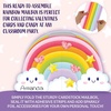 image:imagePeaceable Kingdom Valentines Box for Kids Valentines Day Box Kit for Valentines Cards for Kids Classroom  Rainbow Mailbox KitRainbow Mailbox Kit