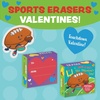 image:imagePeaceable Kingdom Valentines Box for Kids Valentines Day Box Kit for Valentines Cards for Kids Classroom  Rainbow Mailbox KitSports Eraser Valentines