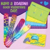 image:imagePeaceable Kingdom Valentines Cards for Kids Classroom Set of 28 Valentines Day Gifts  Animal Print Slap Bracelets