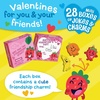 image:imagePeaceable Kingdom Valentines Cards for Kids Classroom Set of 28 Valentines Day Gifts  Silly Jokes with Fruit Charms