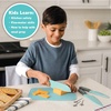 image:imagePlayful Chef Safety Knife Set for Kids  3 Knives Plastic Blades with Serrated Edges  Safe for Little Hands Ages 5 amp up  Dishwasher Safe
