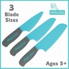 image:imagePlayful Chef Safety Knife Set for Kids  3 Knives Plastic Blades with Serrated Edges  Safe for Little Hands Ages 5 amp up  Dishwasher Safe