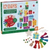 image:imageMindWare 12 Days Of Cross Stitch Ornaments Advent Calendar Wooden Christmas Ornament Craft Kit With Daily Stitch Projects Embroidery Floss Needles Bells Kids Age 8 Holiday Countdown Activity
