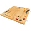 image:imageMindWare 4 Player Wooden Mancala Board Game with Foldable Board and Mancala Stone Movers  2 to 4 Players