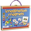 image:imageMindWare Imagination Magnets  Imaginative play with magentic shapes  42 wooden blocks 50 fullcolor puzzle cards