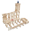 image:imageMindWare KEVA Contraptions Wooden Blocks Building Set Marble Run Kit Includes 2 Balls  400 Planks
