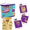 image:imageMindWare KEVA Junior Brain Builders Playset 3D Puzzle Travel Game 40 Wooden Building Block Challenges