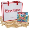 image:imageMindWare KEVA Structures 400 Plank Wooden Building Blocks Set  Includes 400 Pine KEVA Planks Canvas Storage Bag and FullColor Idea Book