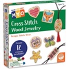 image:imageMindWare Make Your Own Cross Stitch  Cute amp usable DIY Crafts for Girls amp Teens  Make 12 Wooden Pendants  29 pcsCrossStitch Jewelry