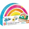 image:imageMindWare Paint Your Own Porcelain Rainbow Set Paintable Ceramic Tea Light Jewelry Dish Trinket Tray Craft Kit with Paints Brushes Bake and Display Art Project Kids Age 8