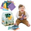 image:imageMindWare Sensory Sprouts Tissue Scarf  Montessori Toys for Babies 612 Months  Soft GreenhouseShaped Tissue Box and 12 Sensory Scarves Featuring Different Textures
