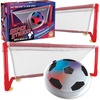 image:imageMindWare Super Striker Hover Soccer Ball Set  Indoor Soccer for Kids Ages 3 and Up  Flashing LED Lights  USB Charger  Includes 2 Sturdy Nets for 1 or 2Player Indoor Games for Kids 812