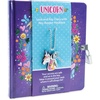 image:imagePeaceable Kingdom Unicorn Diary  208 lined pages with lock key amp matching charm  Travelsized notebook for kids to record thoughts amp feelings in a safe space  Great gift for boys amp girls