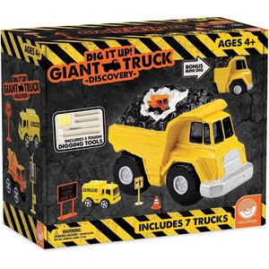 image:imageDig It Up Giant Truck Discovery  Includes 31 piece Kit  Gift and Construction Party Activity