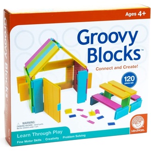 image:imageGroovy Blocks Mindware 120 Piece Set  Building Blocks for Kids Ages 4 Classroom Must Haves