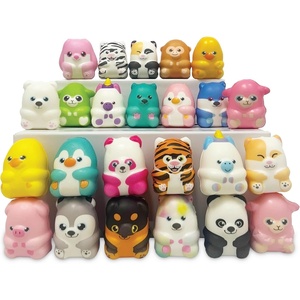 image:imageMindWare 24 Squishy Animals for Kids  Small Party Favor Toys for Mini Classroom Prizes Pinata and Birthday Gift Goodie Bag Stuffers