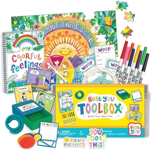 image:imageMindWare Best You Toolbox Kids Emotional Regulation Kit Mindfulness Activities Feelings Journal Yoga Cards Puzzle Markers Sensory Tools Ages 6