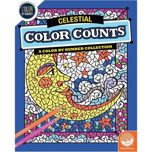 image:imageMindWare Color by Number Color Counts Celestial  SpaceThemed HiddenImage Coloring Book Featuring Stars Planets and Galaxies Ages 6