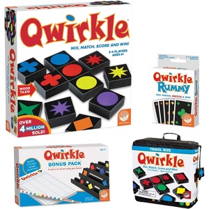 image:imageMindWare Complete Qwirkle Family Game Pack Original Travel Rummy and Bonus Pack
