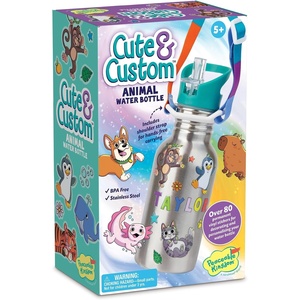 image:imageMindWare Cute amp Custom Animal Water Bottle Decorating Kit DIY Sticker Craft with Stainless Steel Bottle Creative Personalization Activity for Kids Ages 5 and Up Gift for Kids Who Love Crafts