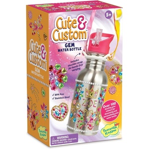 image:imageMindWare Cute amp Custom Gem Water Bottle Decorating Kit DIY Craft Activity with Stainless Steel Bottle and Gem Stickers Creative Personalization Toy for Kids Ages 5 and Up Arts and Crafts Gift