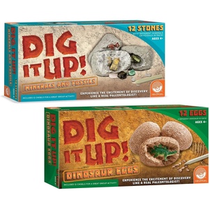 image:imageMindWare Dig It Up Dinosaur Eggs and Mineral Stones Set of 2 Dig Kits