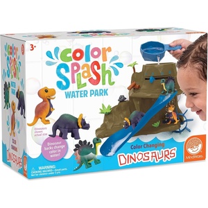 image:imageMindWare Dinosaur Color Splash Water Park Bathtub Playset  Interactive Bath Toys with Color Changing Dinosaur Figures  Gift for 3 Year Olds and Up