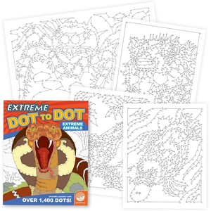 image:imageMindWare Extreme Dot to Dot Extreme Animals Educational Activity Book for Kids Ages 812  Extreme Dot to Dot Coloring Books for Kids and Adults  Puzzles Ranging from 500 to 1400 Dots  Ages 8