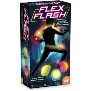 image:imageMindWare Flex Flash Reflex Training Game for Kids amp Adults  FastPaced Reaction Speed Game with Wearable LightUp Pads 13 Players Ages 6