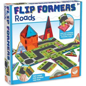 image:imageMindWare Flip Formers Roads  Transform Your Existing Magnetic Building Tiles with These Foil Tile Toppers