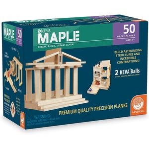 image:imageMindWare KEVA Maple 50 Planks  FreeForm 3D Building for Kids  Create Your own Architecture Designs Wood Blocks