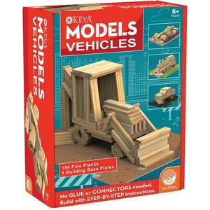 image:imageMindWare KEVA Models Vehicles  154 Wooden Building Planks amp StepbyStep Instructions to Build Iconic Vehicles